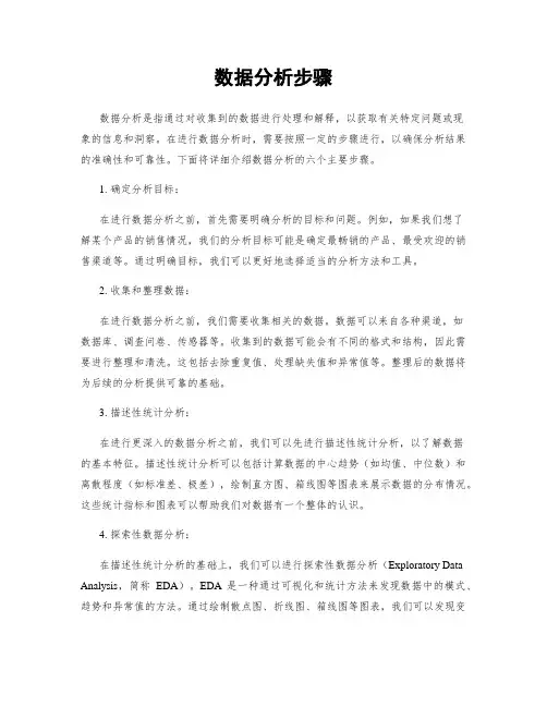 数据分析步骤