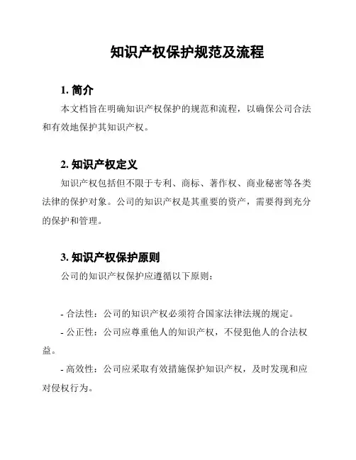 知识产权保护规范及流程