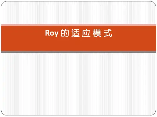 罗伊的适用模式