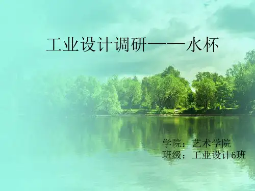 工业设计水杯调研报告