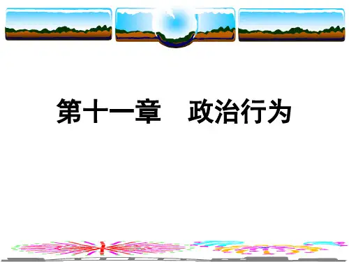 政治学之第十一章政治行为