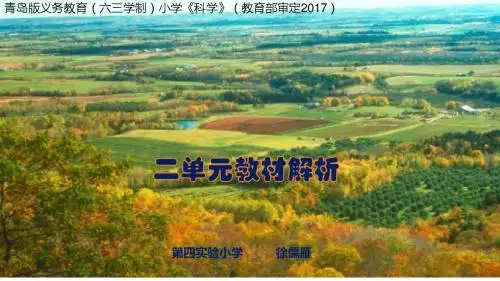 徐儒雁二年级上册二单元教材分析 -(青岛版科学二上)
