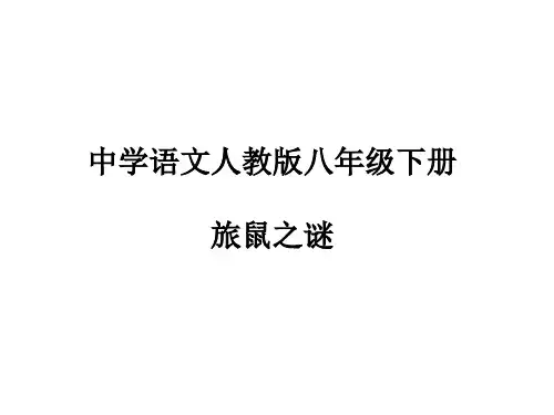 (新)人教版八年级语文下册第13课《旅鼠之谜》课件