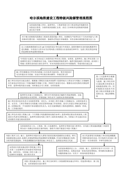 特、一、二级风险工程管理流程图