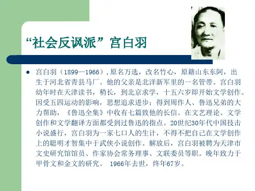 “社会反讽派”宫白羽
