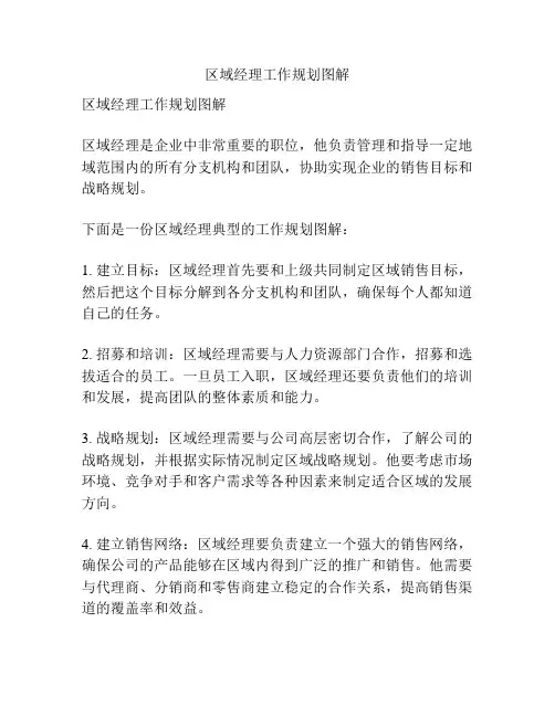区域经理工作规划图解