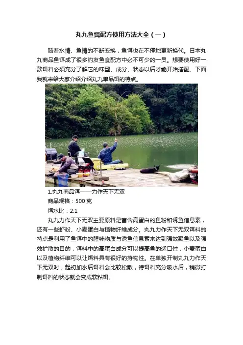 丸九鱼饵配方使用方法大全（一）