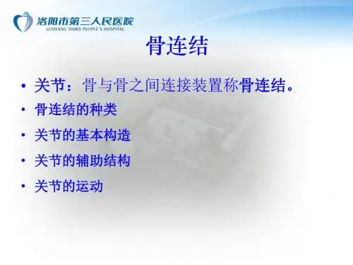 运动系统--骨连结全解