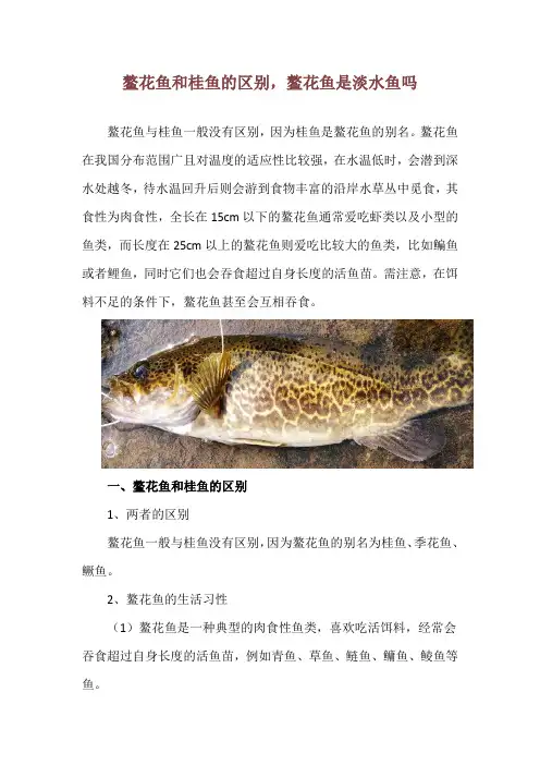 鳌花鱼和桂鱼的区别,鳌花鱼是淡水鱼吗