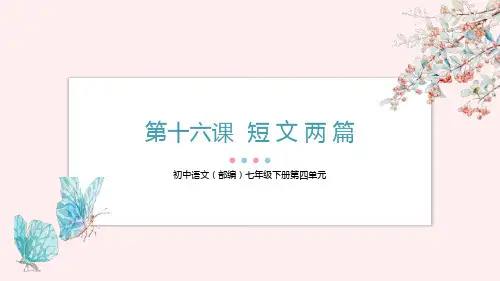 第17课《短文两篇》课件(共56张PPT)+2022—2023学年部编版语文七年级下册