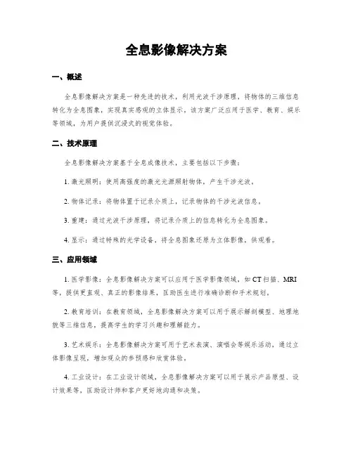 全息影像解决方案