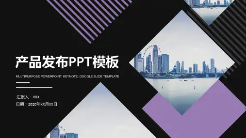 新品发布会简约通用PPT模板