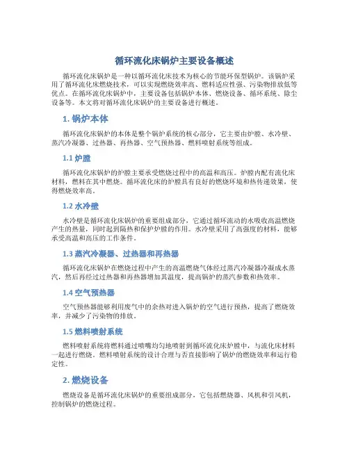 循环流化床锅炉主要设备概述