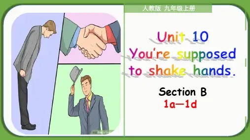 Unit 10 Section B(1a-1d)九年级全册英语教学课件(人教版)
