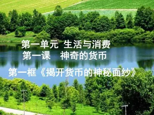 1.1 神奇的货币.