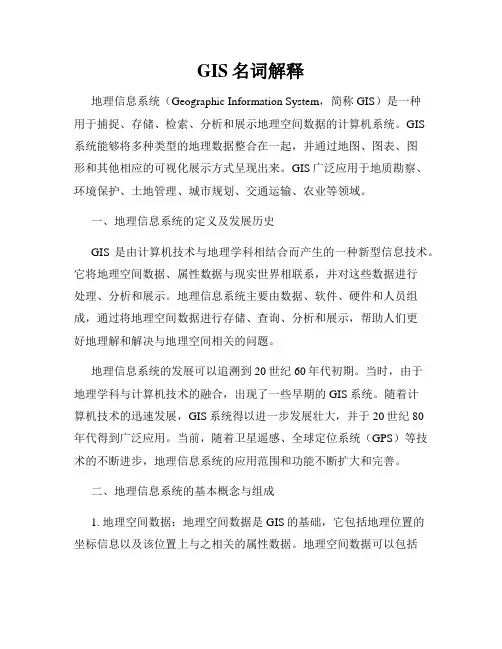 GIS名词解释