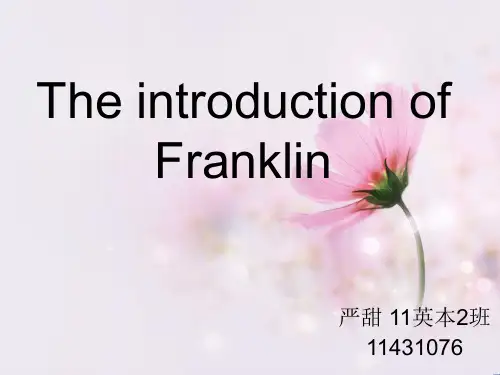 本杰明 富兰克林Benjamin Franklin