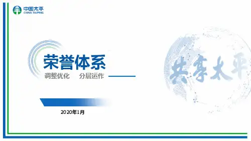 保险：太平人寿2020荣誉体系作用运作重点32页