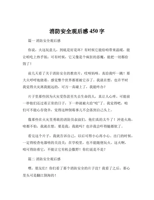 消防安全观后感450字