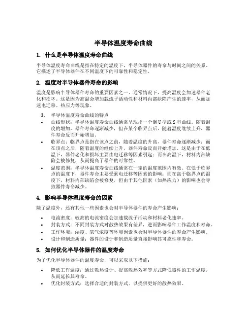 半导体温度寿命曲线