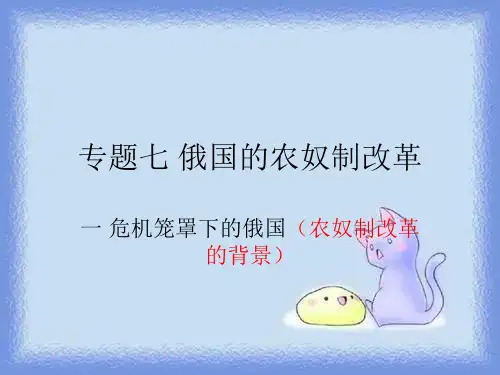 2023人民版选修1《危机笼罩下的俄国》ppt2