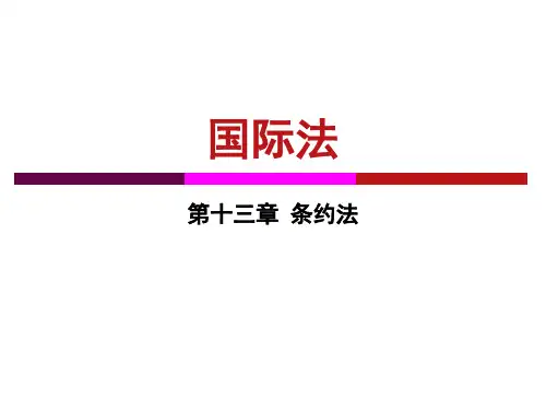国际法_(9)条约法汇总