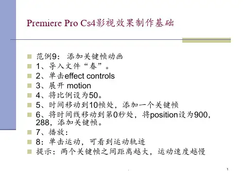 Premiere-Pro-Cs4-影视效果的基础PPT课件