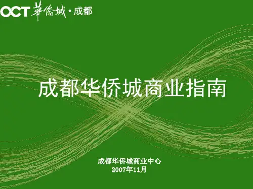 成都华侨城商业项目介绍ppt课件