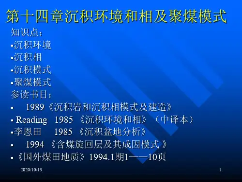 第14章沉积环境和相及PPT课件