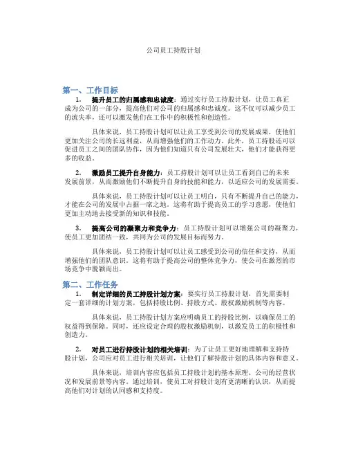 公司员工持股计划