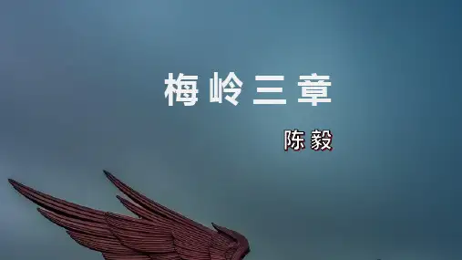 《梅岭三章》ppt课件