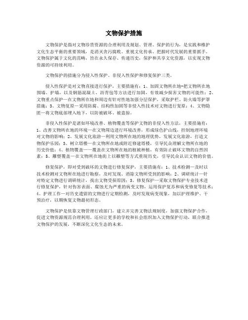 文物保护措施