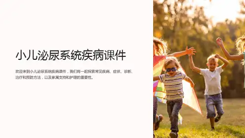 小儿泌尿系统疾病课件