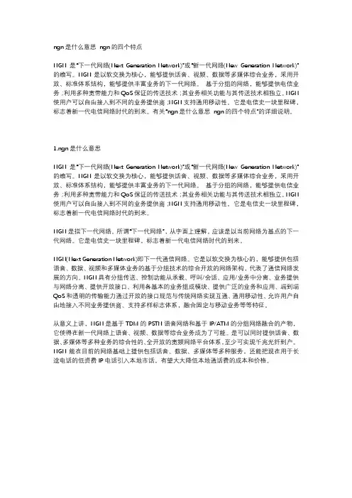 ngn是什么意思 ngn的四个特点