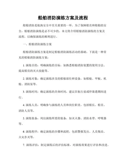 船舶消防演练方案及流程