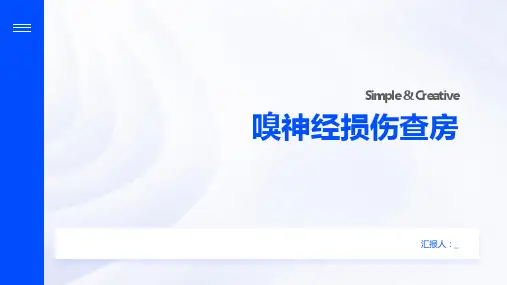嗅神经损伤查房