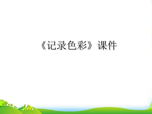 人教版六年级美术：《记录色彩》课件02