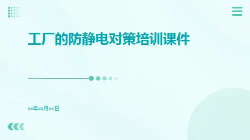 工厂的防静电对策培训课件