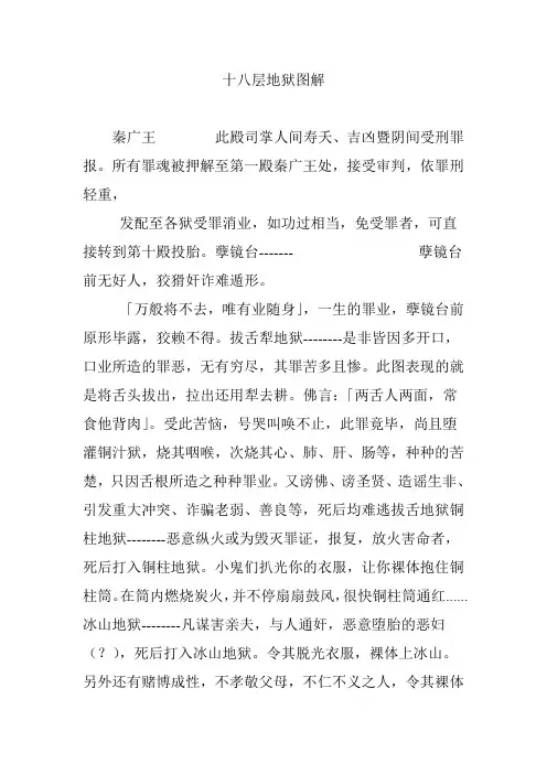 十八层地狱图解