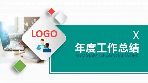 微立体年度工作总结汇报PPT模板