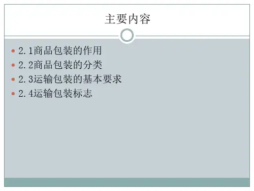 包装印刷商品包装讲义课件