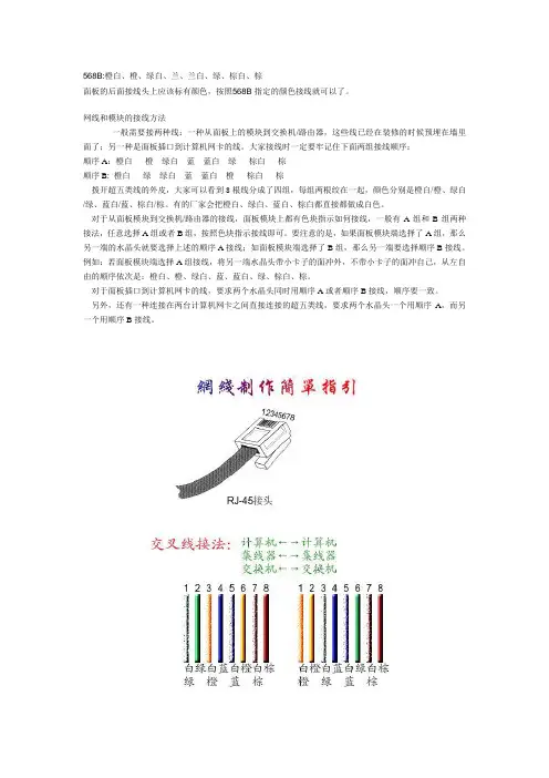 网线接法