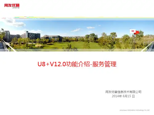 02-U8+V12.0功能介绍-服务管理ppt课件