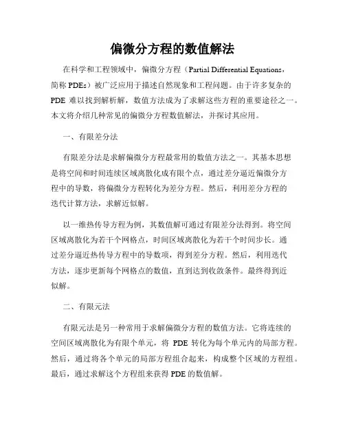 偏微分方程的数值解法