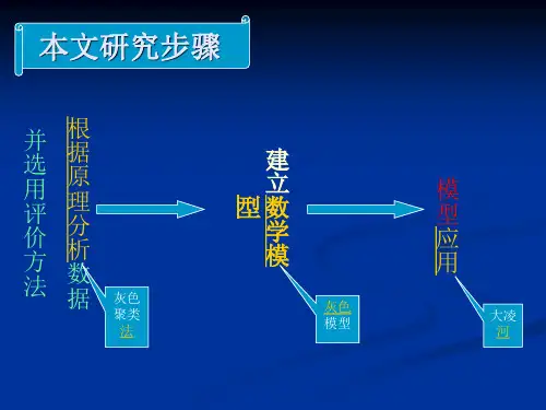 基于灰色聚类法的水环境质量评价
