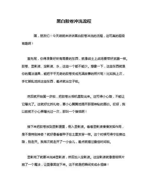 黑白胶卷冲洗流程