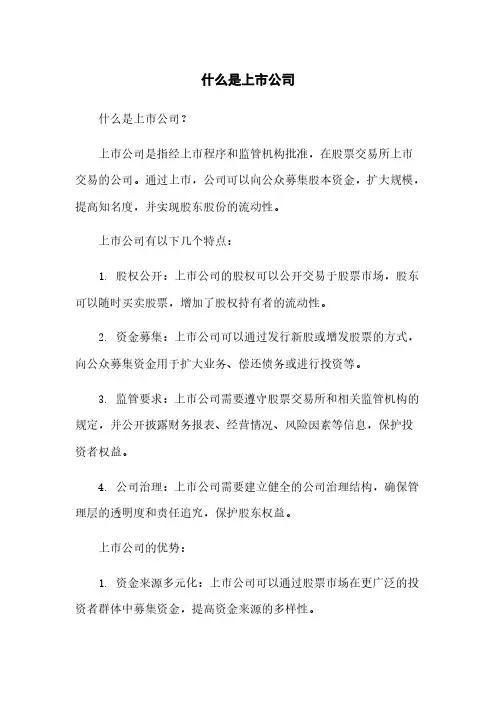 什么是上市公司