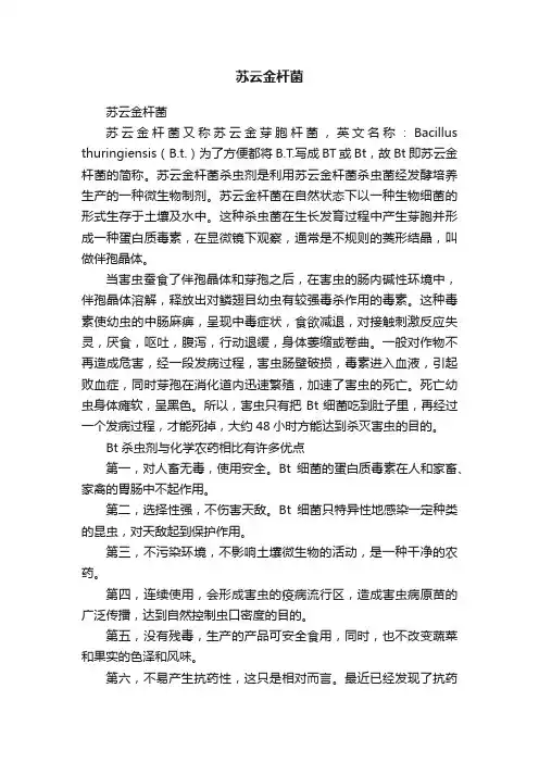 苏云金杆菌