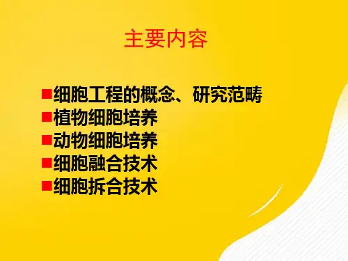 食品生物技术导论细胞工程与食品产业优秀PPT文档