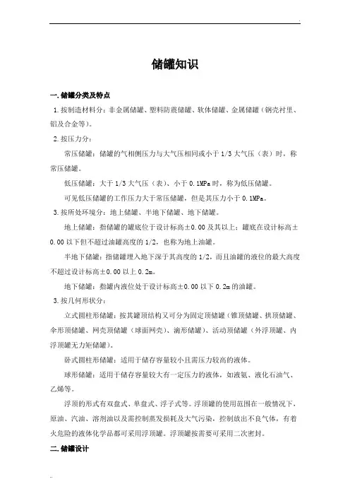 储罐知识